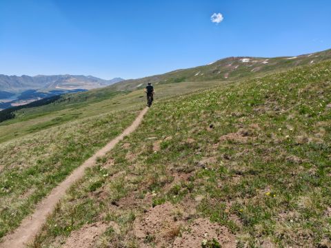 Rozkvetlými loukami přes Searle Pass