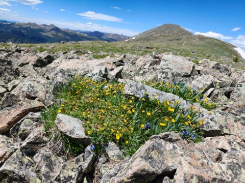 Přes hřeben Tenmile Range